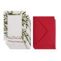 36 Pack Photo Note Cards - Holiday Photo Cards Includes Paper and Envelopes  Merry Christmas Red Foil Greeting Cards